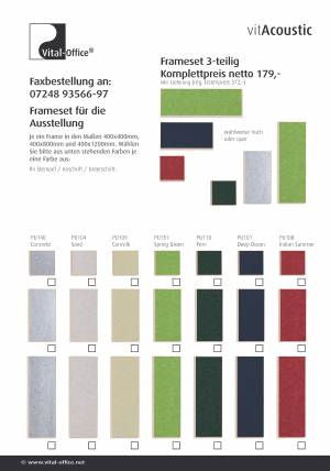 vitAcoustic - 3d-frames Frameset 3-teilig Aktionspreis