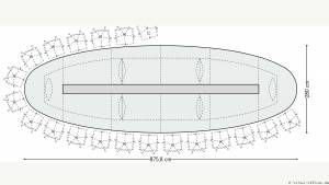 circon s-class - 8x3m - Oval-Elliptischer Konferenztisch für Aspecta, Hamburg