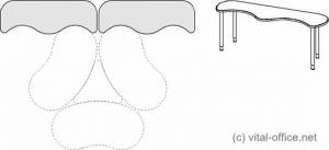 Schreibtische - infinity design e-style - Platzsparende kostengünstige Bildschirmarbeitsplätze