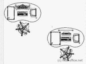 Schreibtische - infinity design e-style - Platzsparende kostengünstige Bildschirmarbeitsplätze