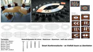 Smart Konferenztische - an Vielfalt kaum zu überbieten