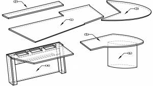 circon executive jet - Chefschreibtisch - Design Ambiente chrom