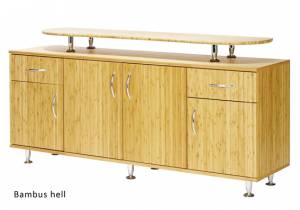 Bambus Design Sideboard mit 2 Schubladen, Aufsatzplatte uvm. (Sitwell Lagerkollektion)